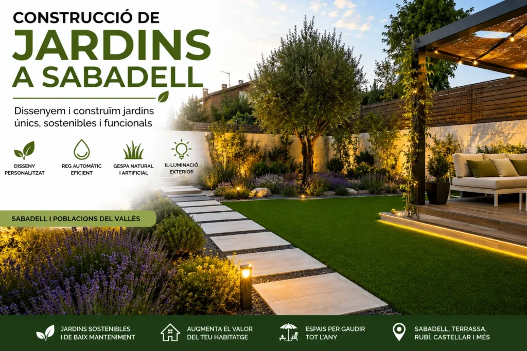 Construccio de jarins Sabadell