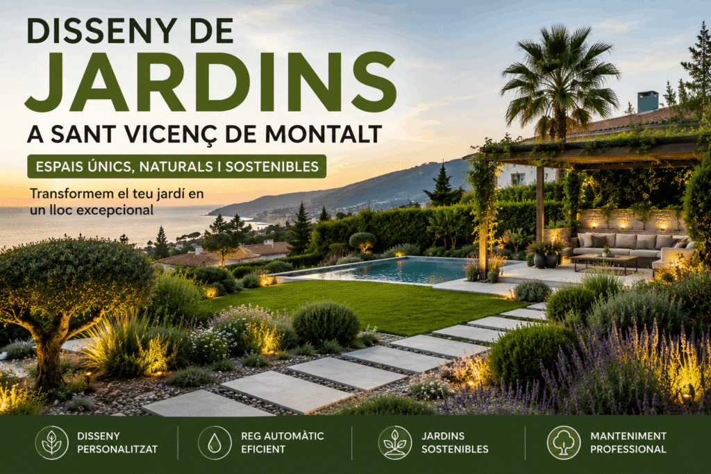 Disseny de jardins Sant Vicenç de Montalt.