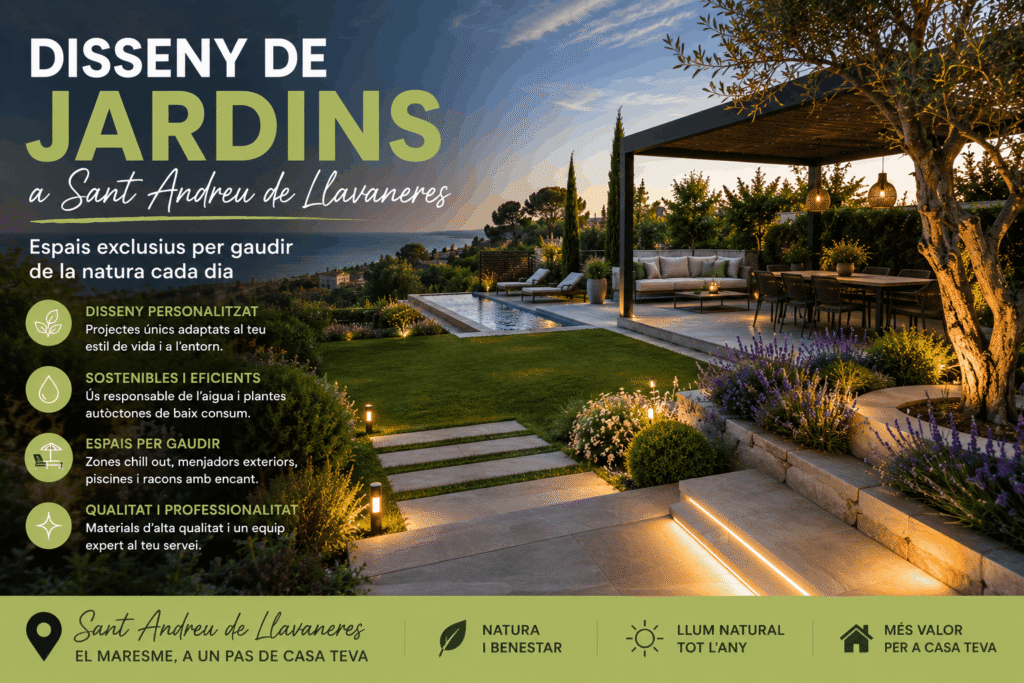 Disseny de jardins sant andreu de llavaneres