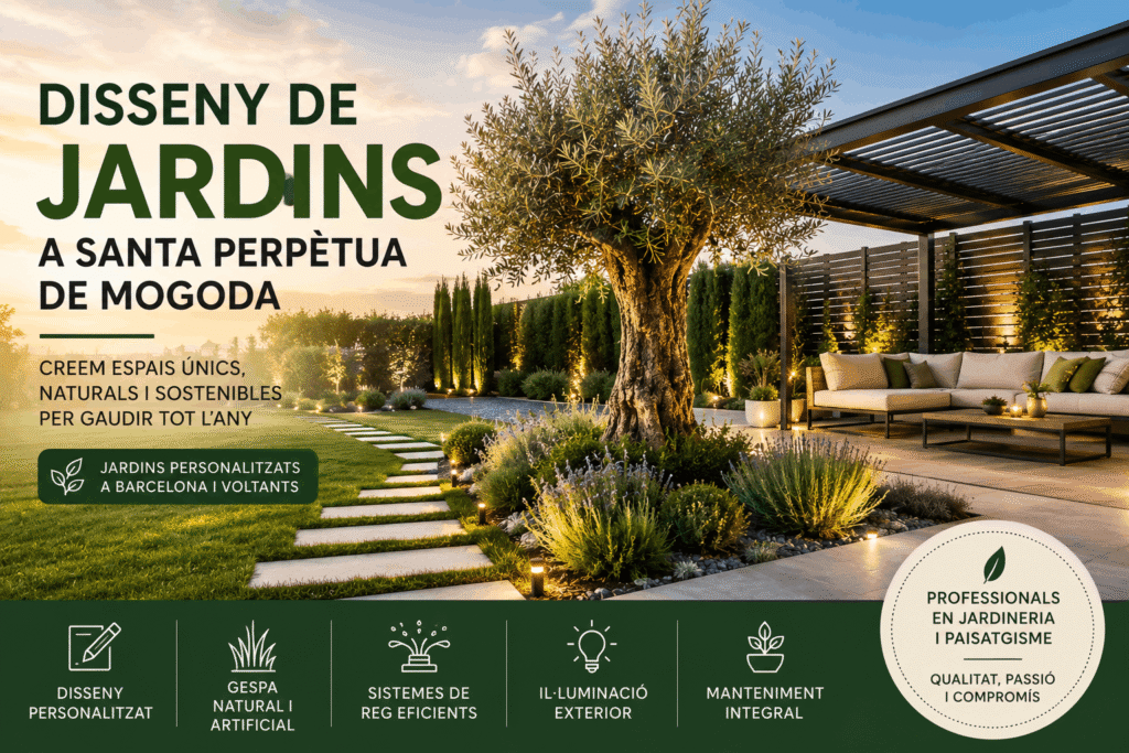 Disseny de jardins santa perpetua de mogoda.