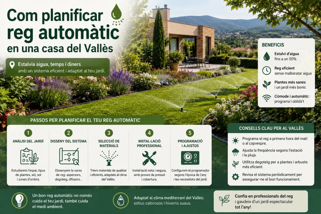 Com planificar reg automàtic en una casa del Vallès