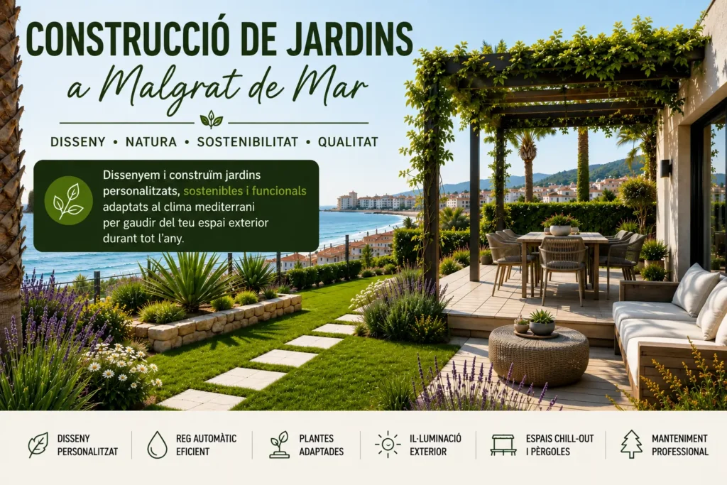 Construccio de jardins Malgrat de Mar