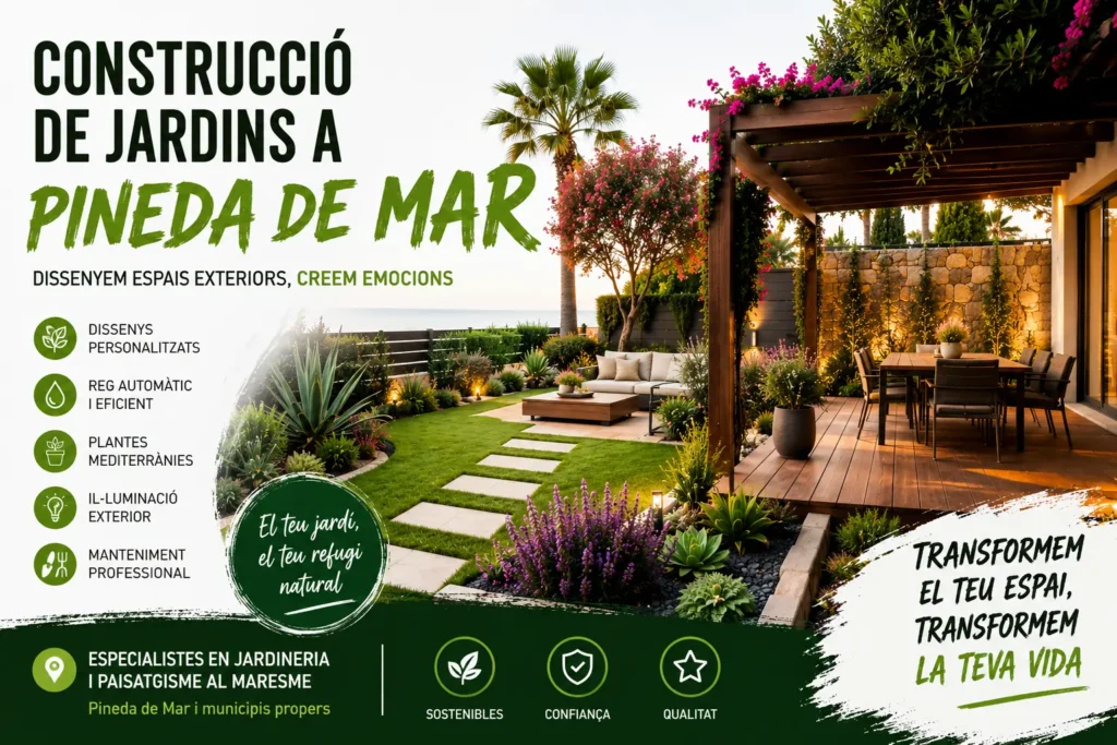Construccio de jardins Pineda de Mar