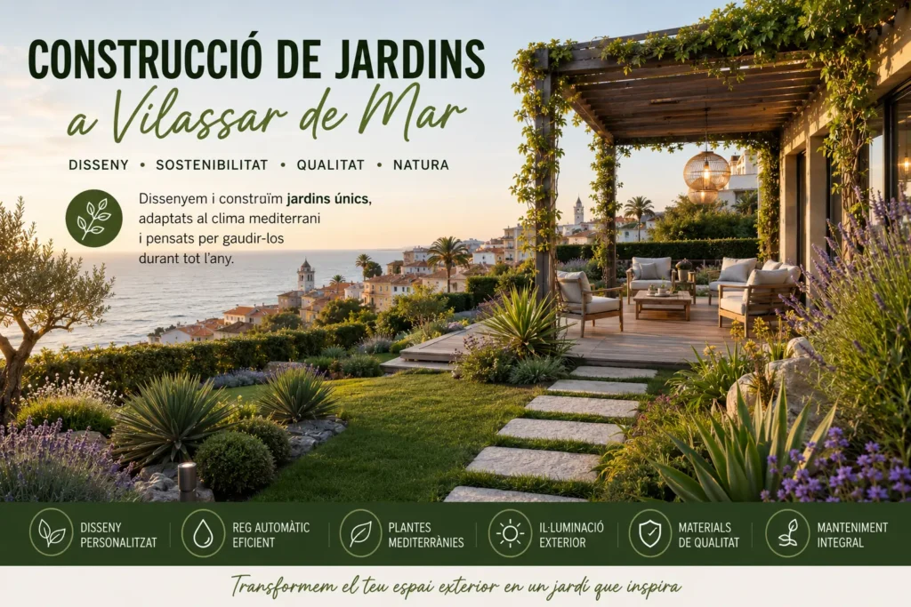 Construccio de jardins Vilassar de Mar