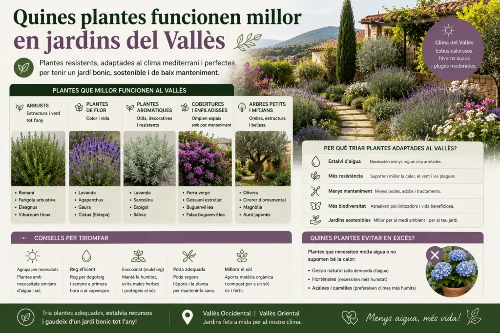 Quines plantes funcionen millor en jardins del Vallès