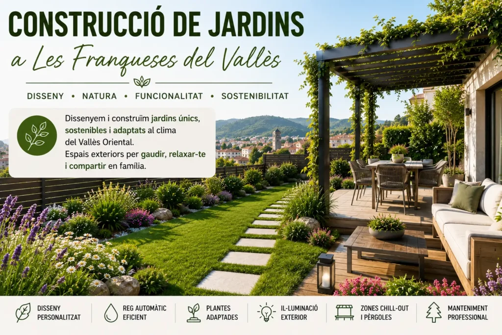 construccio de jardins Les Franqueses del Vallès