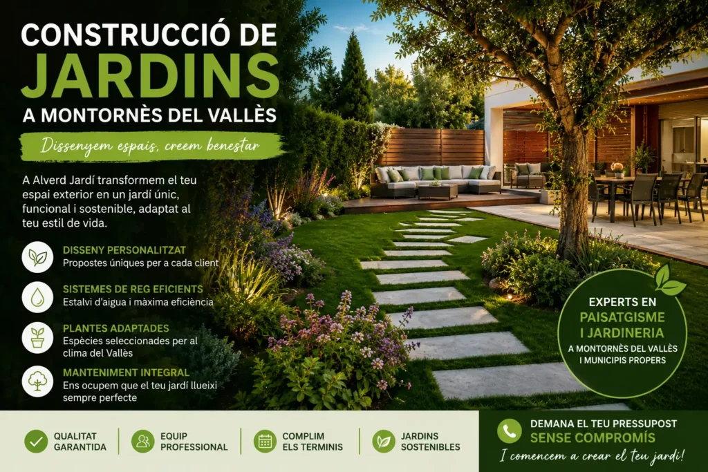 Construccio de jardins montornes del valles